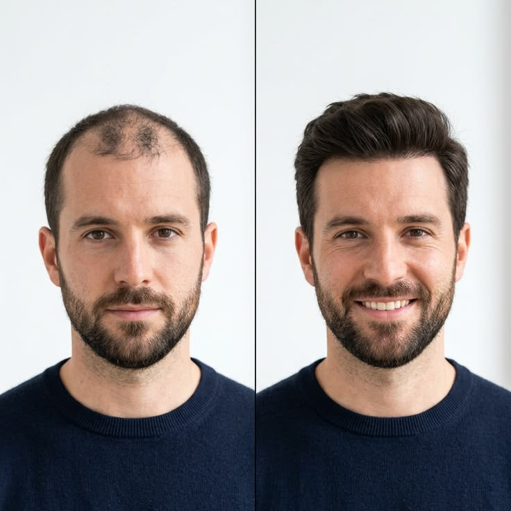 Go from hair loss to a fuller head in weeks